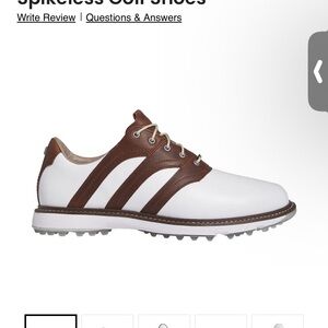 New Adidas MC Z-Traction White/Brown Goft Shoes US men size 9. Without box.